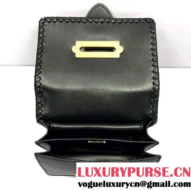 Prada 1BD045 Braided Croco Pattern Calf Leather Cashier Bag Yellow/Black 2017 (A098-8011724 )