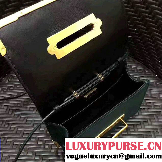Prada 1BH018 Velvet Cahier Bag With Metal Details Green (GYF-8011721 )