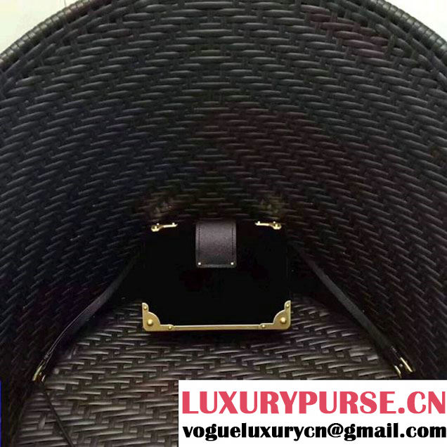 Prada 1BH018 Velvet Cahier Bag With Metal Details Black (GYF-8011720 )