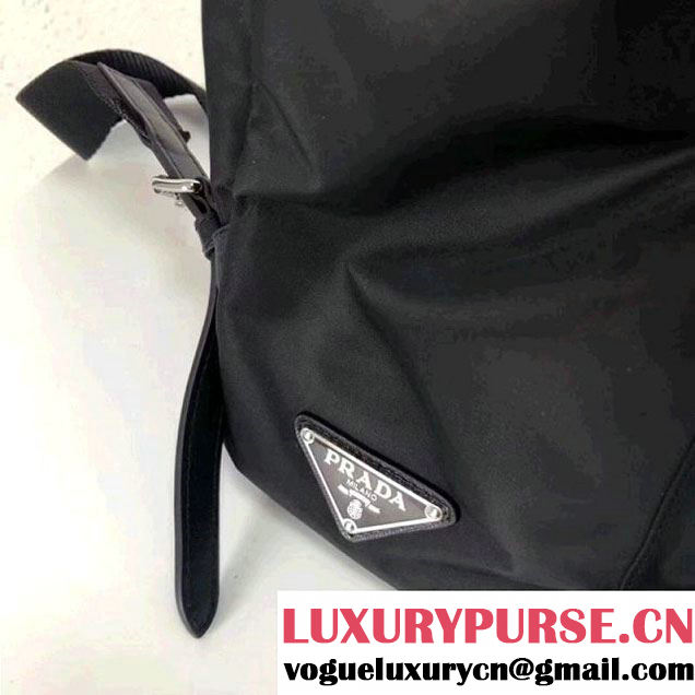 Prada Studded Nylon Backpack Bag Black/Blue Spring 2018 (GYF-8012709 )