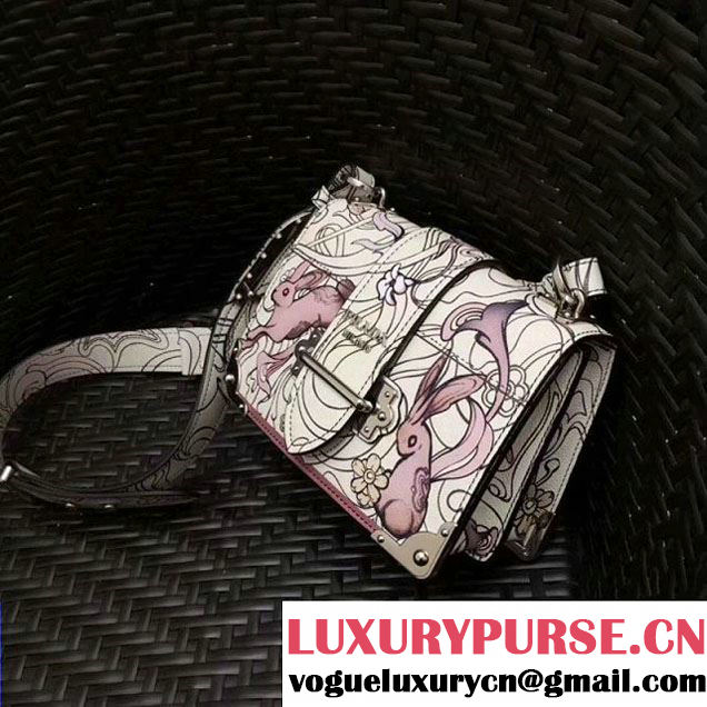 Prada Cahier Printed Leather Bag 1BD045 2018 (GYF-8012704 )