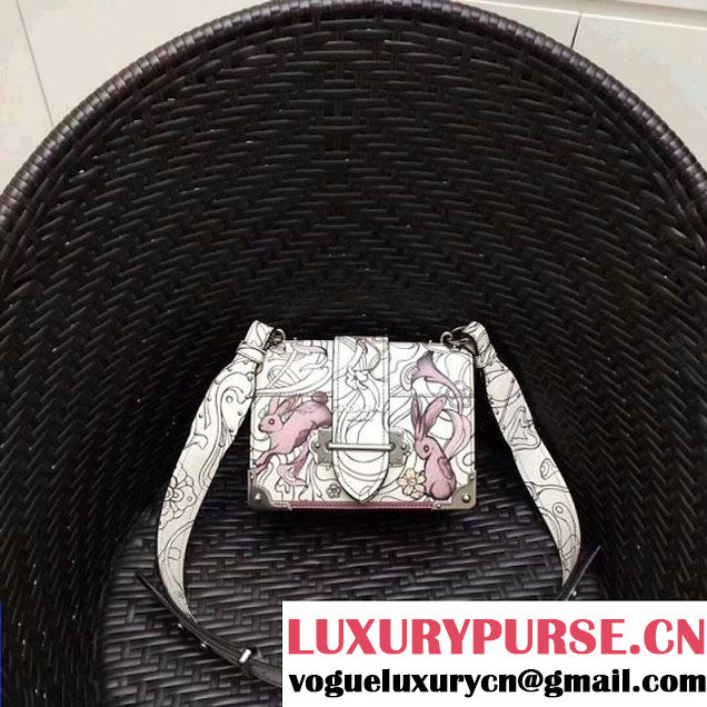 Prada Cahier Printed Leather Bag 1BD045 2018 (GYF-8012704 )