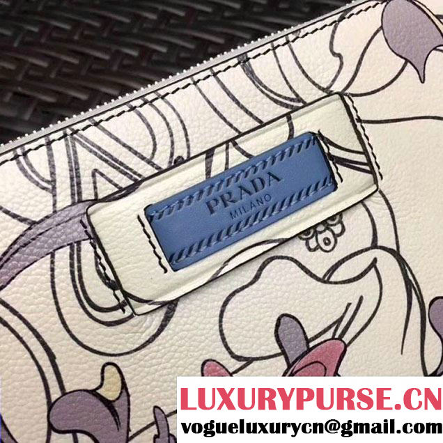 Prada Printed Leather Pouch 2NG005 2018 (GYF-8012707 )