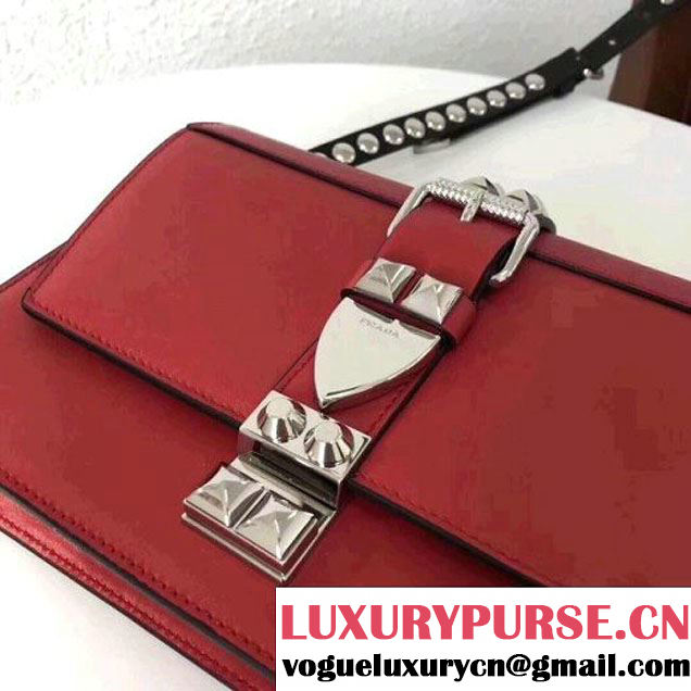 Prada Elektra Calf Leather Bag 1BD120 Red 2018 (GYF-8030228 )
