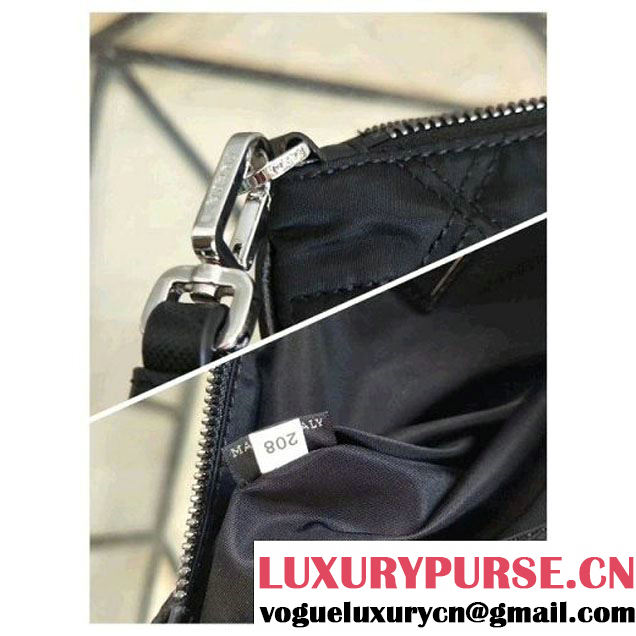 Prada Fabric and Velvet Large Pouch With Appliqué 2NH006 (Nana-8031007 )