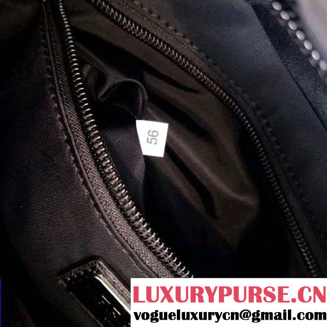 Prada Nylon Messenger Bag with Navy/Black Robot Appliqué 2VH025 2018 (Nana-8031002 )