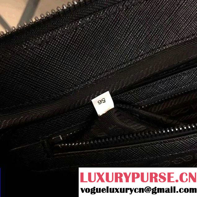 Prada Nylon Tote with Blue/Grey Robot Applique 2VG024 2018 (Nana-8030913 )