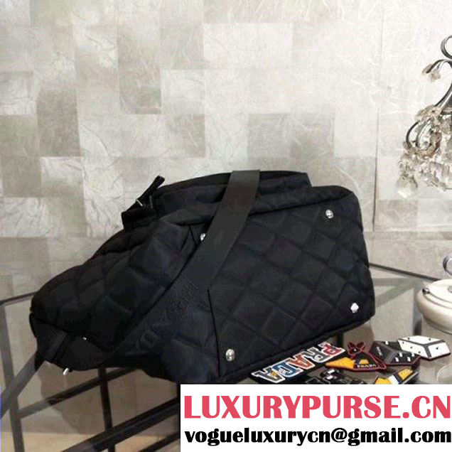 Prada Fabric and Velvet Top Handle Bag with Removed Applique 2VG102 2018 (Nana-8030912 )