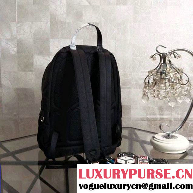 Prada Fabric and Velvet Backpack with Removed Applique 2VZ066 2018 (Nana-8030910 )