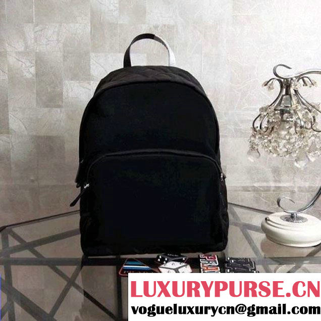 Prada Fabric and Velvet Backpack with Removed Applique 2VZ066 2018 (Nana-8030910 )