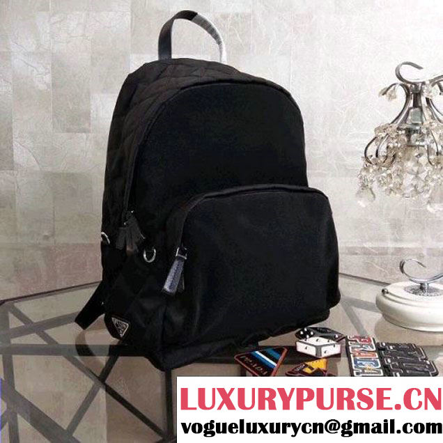 Prada Fabric and Velvet Backpack with Removed Applique 2VZ066 2018 (Nana-8030910 )