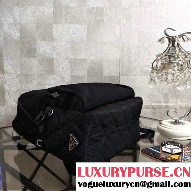 Prada Fabric and Velvet Backpack with Removed Applique 2VZ066 2018 (Nana-8030910 )