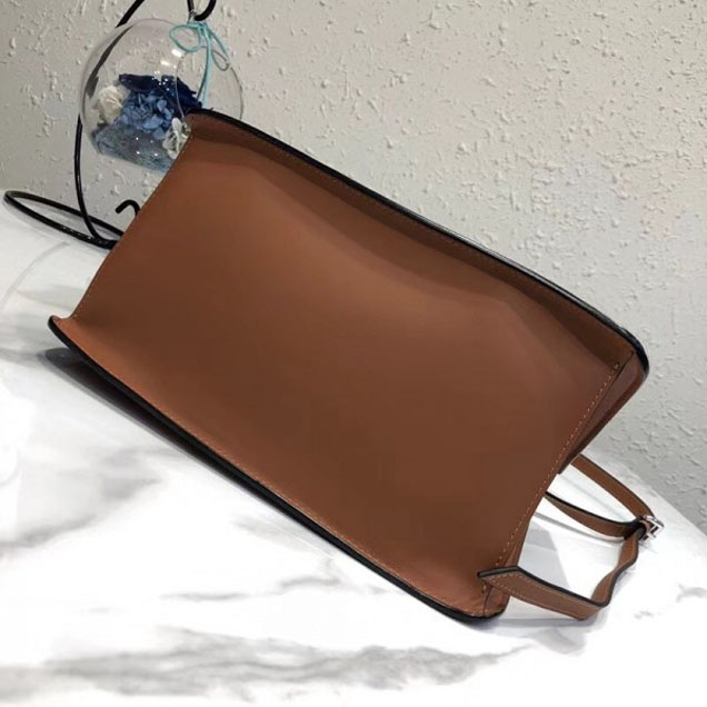 Prada Dual Calf Leather Bag 1BA178 Caramel 2018