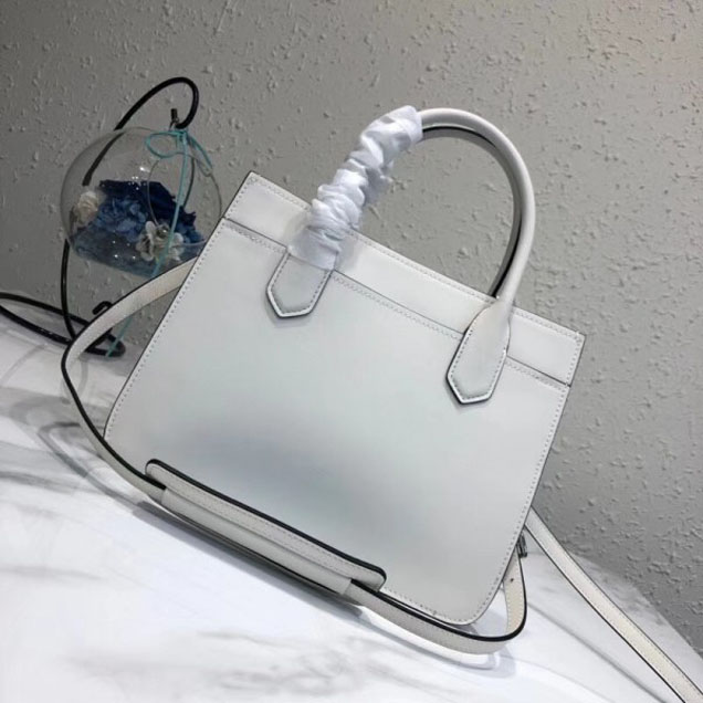 Prada Dual Calf Leather Bag 1BA178 White 2018