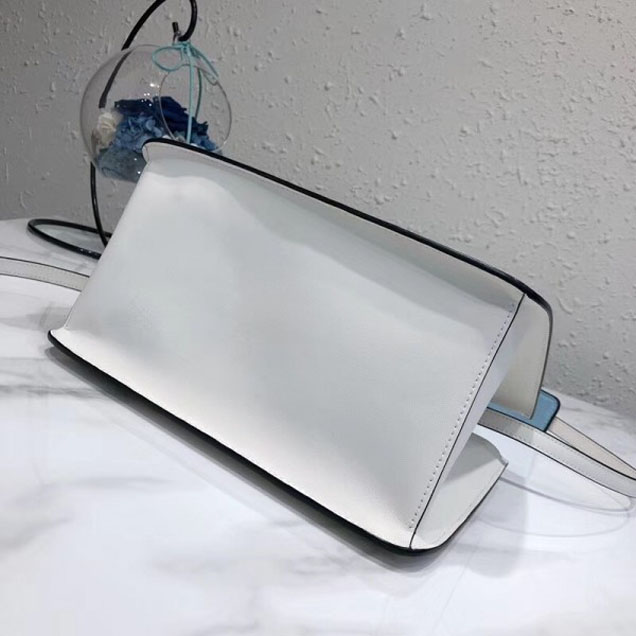 Prada Dual Calf Leather Bag 1BA178 White 2018