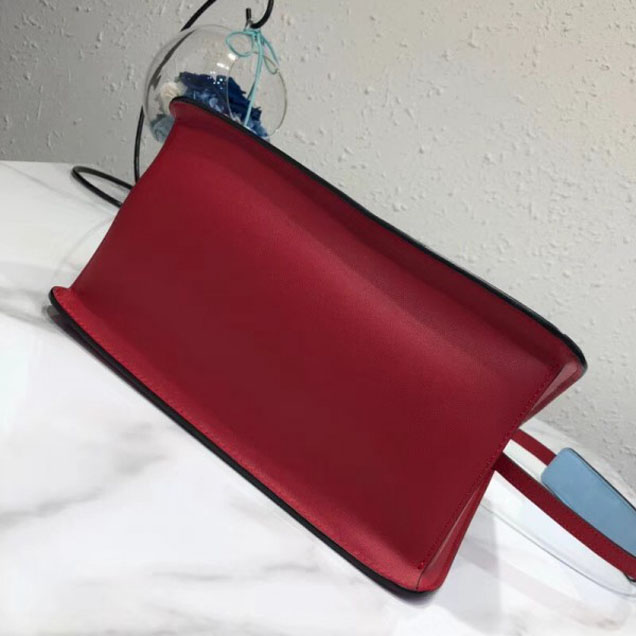 Prada Dual Calf Leather Bag 1BA178 Red 2018