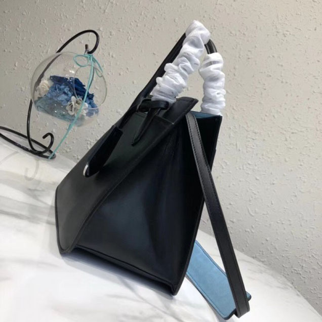 Prada Dual Calf Leather Bag 1BA178 Black 2018