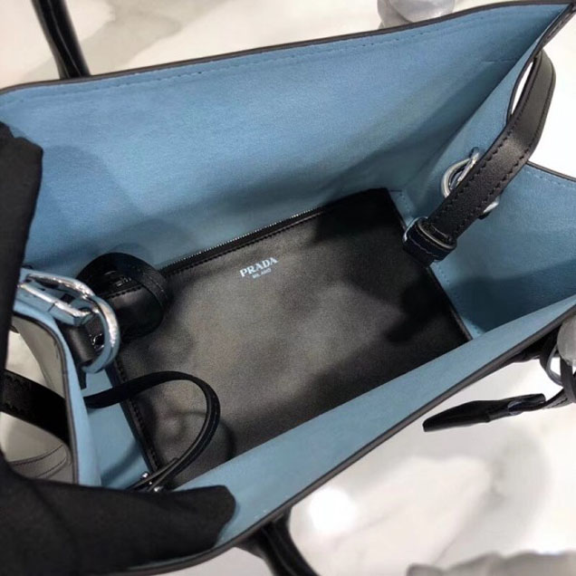 Prada Dual Calf Leather Bag 1BA178 Black 2018