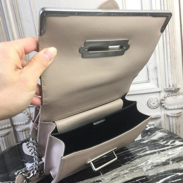 Prada Diagramme Cahier 20cm Bag 1BH108 Soft Calfskin Leather Spring/Summer 2018 Collection, Beige