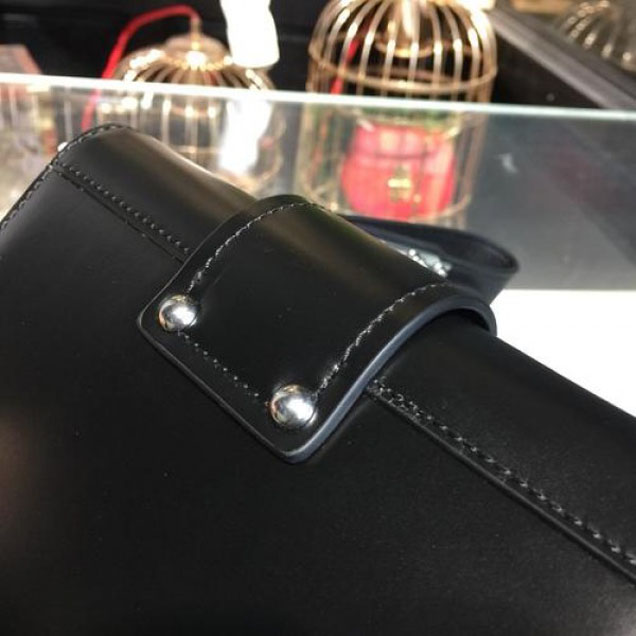 Prada Cahier 18cm Bag 1BH108 Smooth Calfskin Leather Spring/Summer 2018 Collection, Black