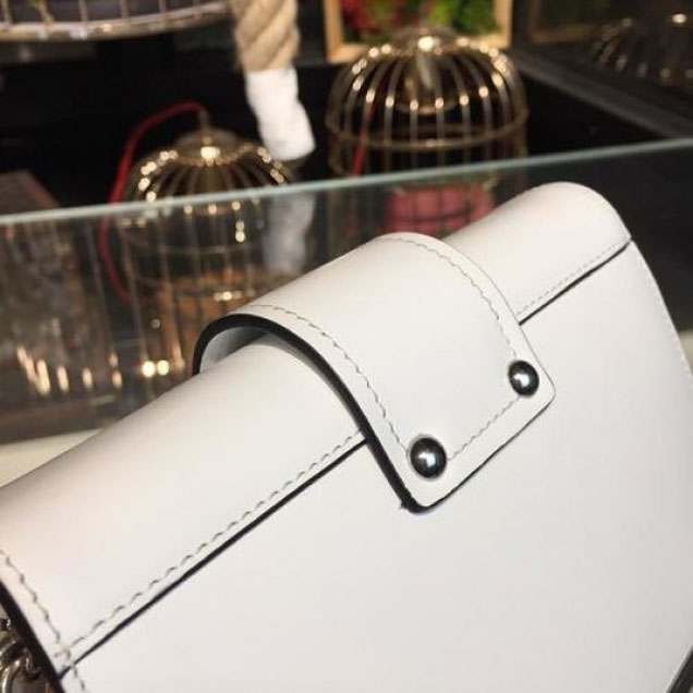 Prada Cahier 18cm Bag 1BH108 Smooth Calfskin Leather Spring/Summer 2018 Collection, White
