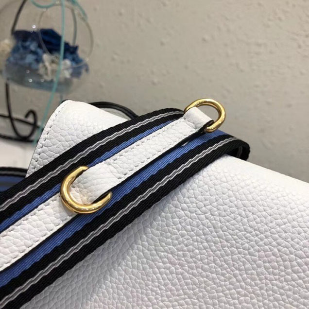 Prada Calf Leather Shoulder Bag 1BD102 White 2018
