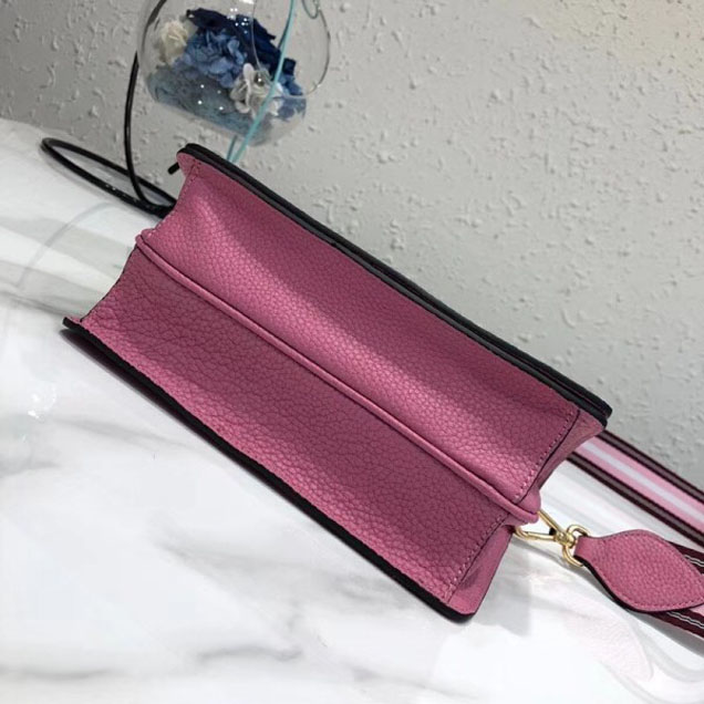 Prada Calf Leather Shoulder Bag 1BD102 Pink 2018