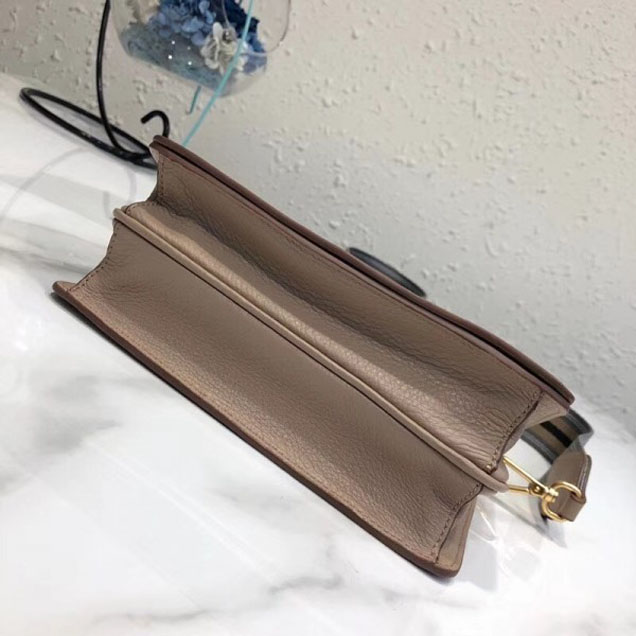 Prada Calf Leather Shoulder Bag 1BD102 Camel 2018