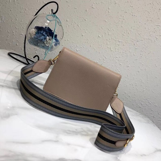Prada Calf Leather Shoulder Bag 1BD102 Camel 2018