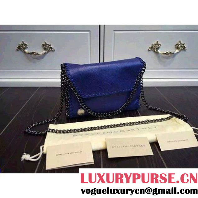 Stella McCartney Falabella Shaggy Deer Mini Bag in Royal Blue (WJ-121051 )