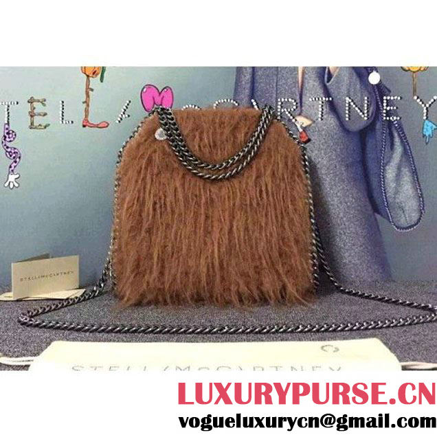 Stella McCartney Falabella Alter Fur Mini Tote Bag in Brown (WJ-121350 )