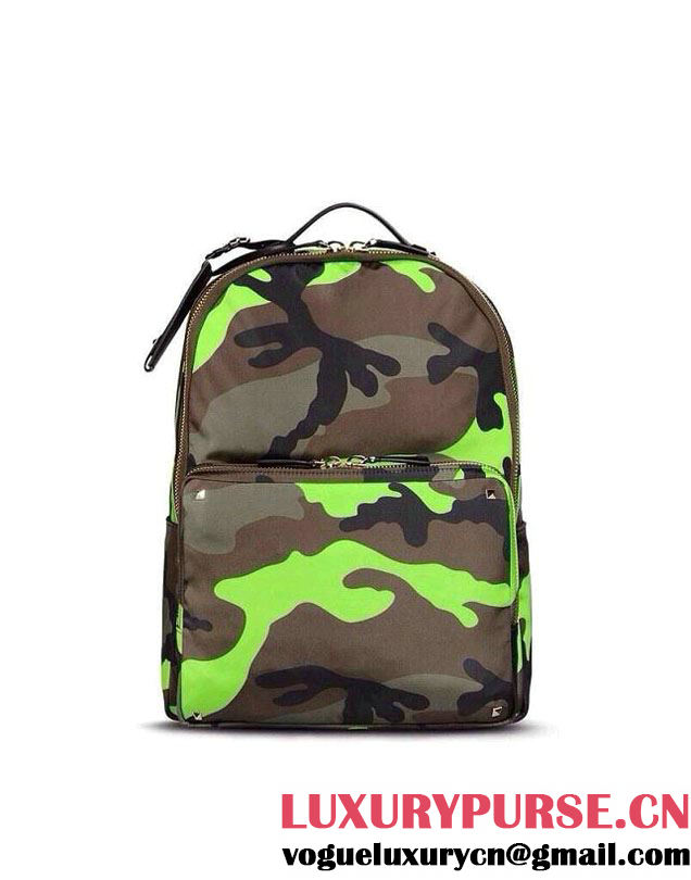 Valentino Camouflage Backpack in Green