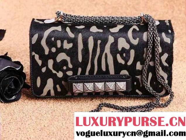 Valentino Black pony hair Va Va Voom Shoulder Bag