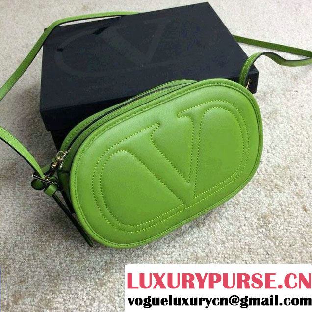 Valentino Cross Body V Logo-Go Shoulder Bag Green 2015