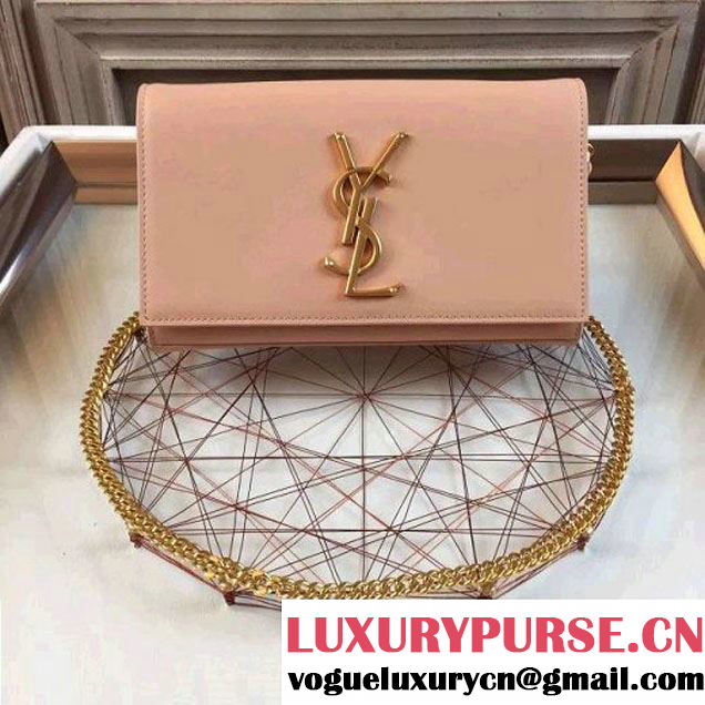 Saint Laurent Classic 22cm Monogram Satchel In Nude Pink Smooth Leather (1A061-061103 )