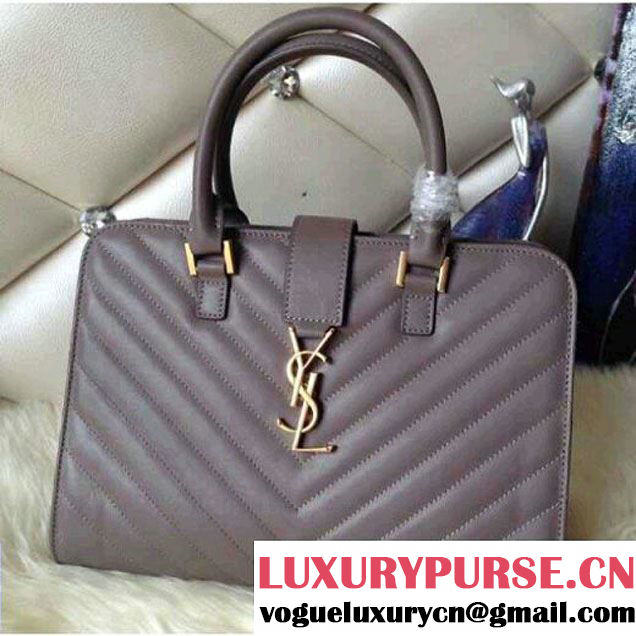 Saint Laurent grey Monogramme Cabas Matelasse Small Bag - Fall 2014 (ysl5291 ) (ysl5291 )