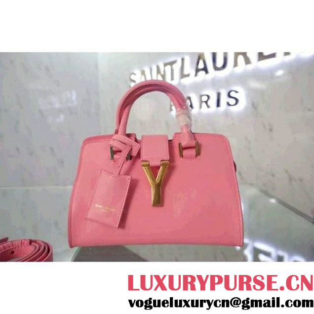 Saint Laurent Mini Monogram Cabas Bag In Pink (WMJ-063018 )