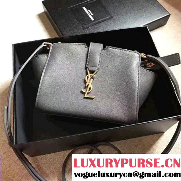 Saint Laurent 452322 Toy YSL Cabas Bag Grey 2017 (1a130-7041456 )