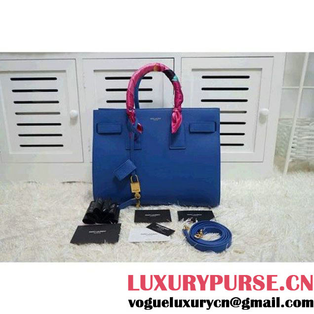 Saint Laurent Classic Small Sac De Jour Bag Blue (1c113-030732 )