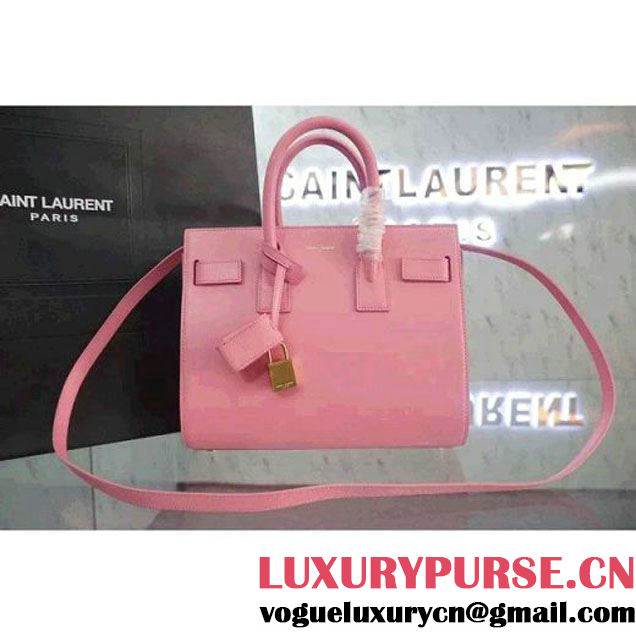 Saint Laurent Classic Baby Sac De Jour Bag In Pink Leather (WMJ-061002 )