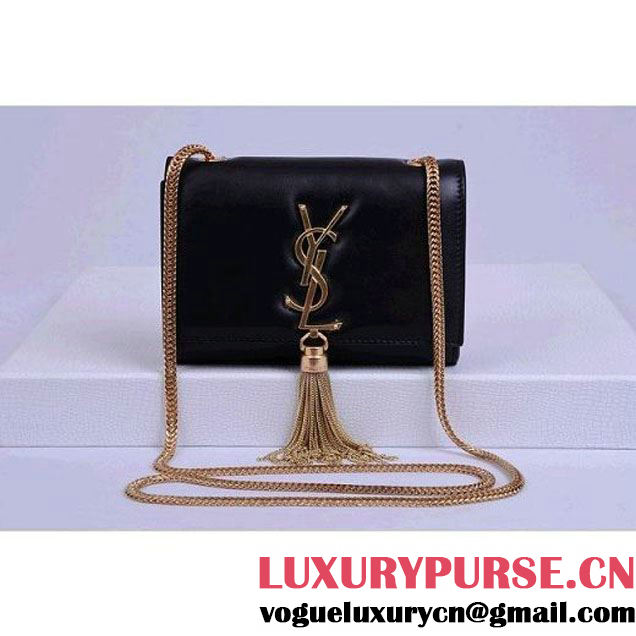 Saint Laurent Cassandre Small Tassel Crossbody Bag Black (YSL004489 ) (YSL004489 )