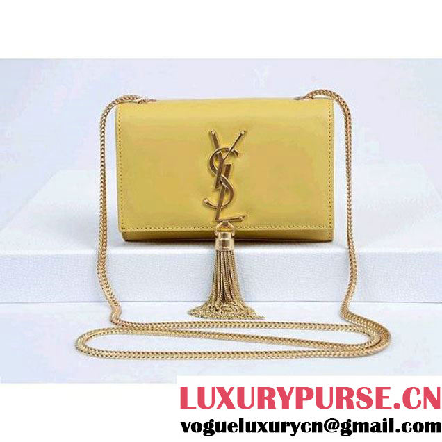 Saint Laurent Cassandre Small Tassel Crossbody Bag Yellow (YSL005541 ) (YSL005541 )