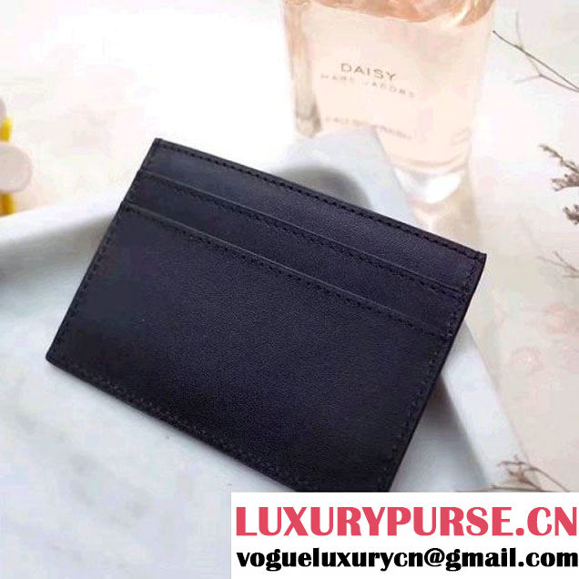 Saint Laurent YSL Credit Card Case In Calf Leather 414577 Black 2017 (1A069-7022217 )