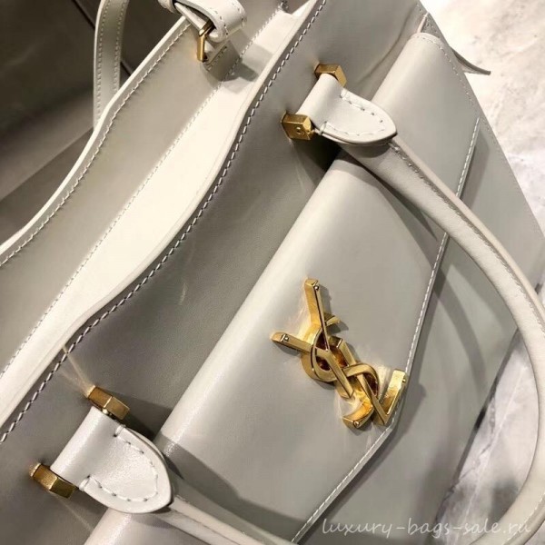 saint laurent up town small tote bag white