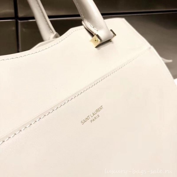 saint laurent up town small tote bag white