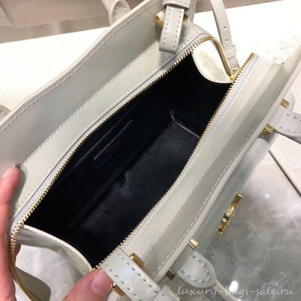 saint laurent up town small tote bag white