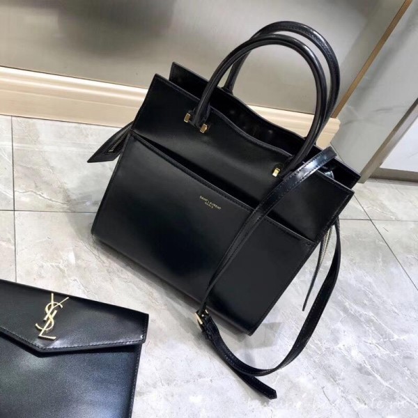 saint laurent up town small tote bag black