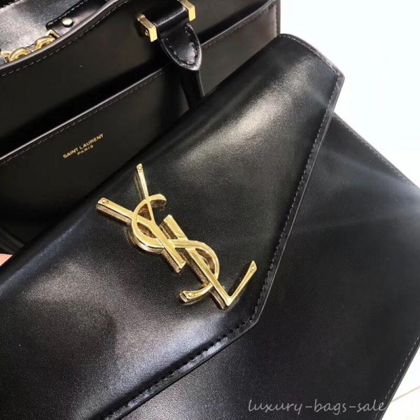 saint laurent up town medium tote bag black