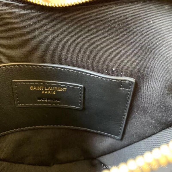 Saint Laurent Monogram Heart Cross Body Bag in Patent Leather 540694 Black 2018