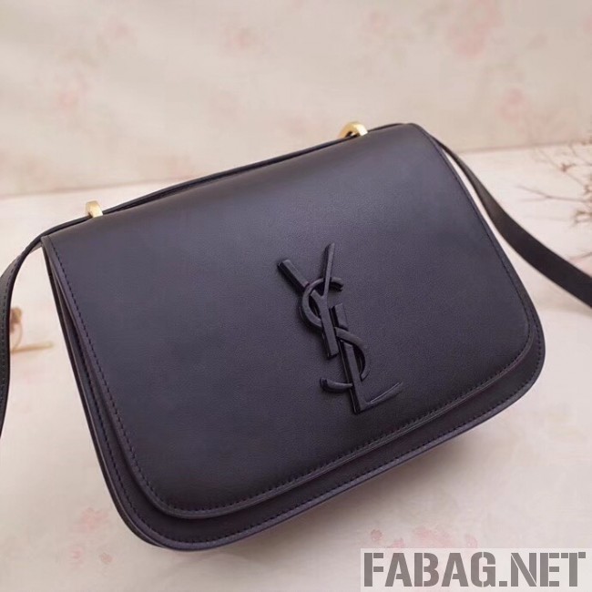 Saint Laurent Spontini Small Satchel in Smooth Leather Black 2018 (2A043-8101130 )